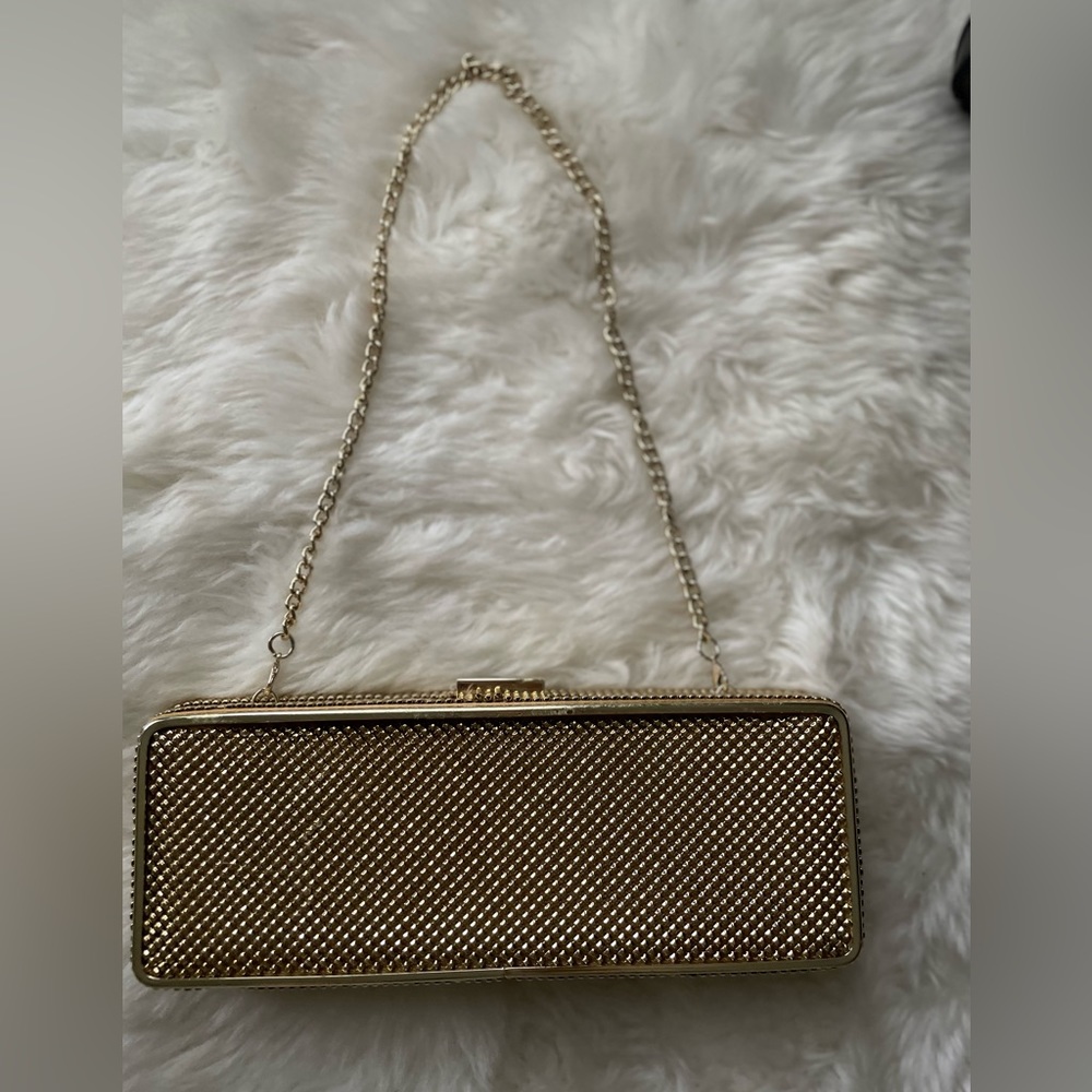 Whiting & Davis Gold Clutch